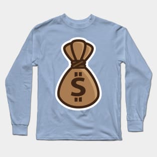 money bag of dollars Long Sleeve T-Shirt